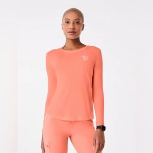 Figs SUNSET DRIFT Favorite Vital Sign Supersoft Longsleeve Underscrub